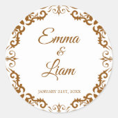 Mexican Clay Wedding Sticker – Papel Picado (Voorkant)