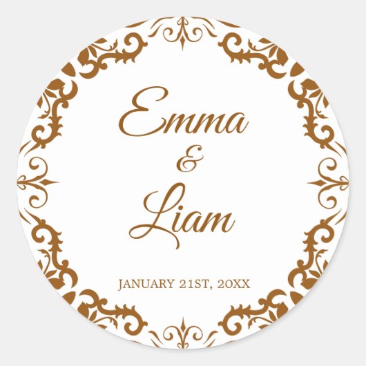 Mexican Clay Wedding Sticker – Papel Picado (Voorkant)