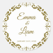 Mexican Clay Wedding Sticker – Papel Picado (Voorkant)