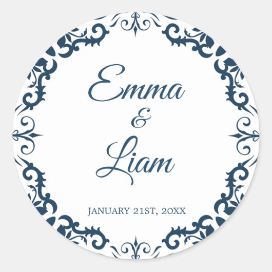 Mexican Clay Wedding Sticker – Papel Picado (Voorkant)