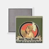 Mexican Cleopatra Tile voegt naam toe Magneet (Voorkant / Achterkant)