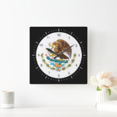 Mexican coat of arms Clocks Vierkante Klok (Huis)