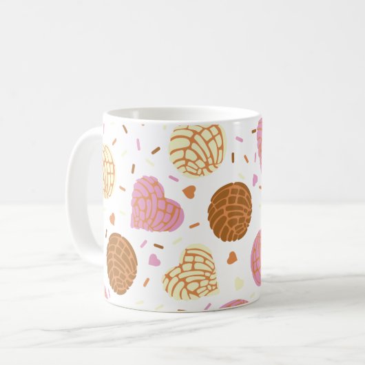 Mexican Concha Koffiemok (Voorkant links)