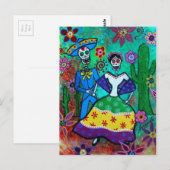 MEXICAN COUPLE DANCING BRIEFKAART (Voorkant / Achterkant)