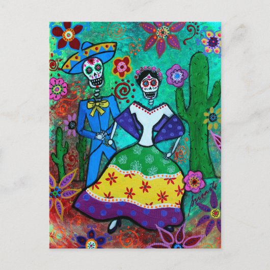 MEXICAN COUPLE DANCING BRIEFKAART (Voorkant)