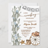 Mexican Cowboy is on the way Baby Shower Kaart (Voorkant)