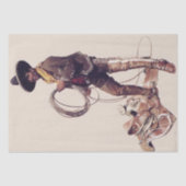 "Mexican Cowboy" van W Herbert Dunton Tissuepapier (Voorkant)