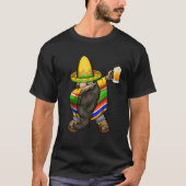 Mexican Dabbing Gnome Cinco De Mayo Poncho Sombrer T-shirt (Voorkant)