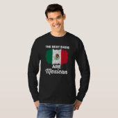 Mexican Dad For Men Mexicana Mexico Flag Fathers D T-shirt (Voorkant volledig)