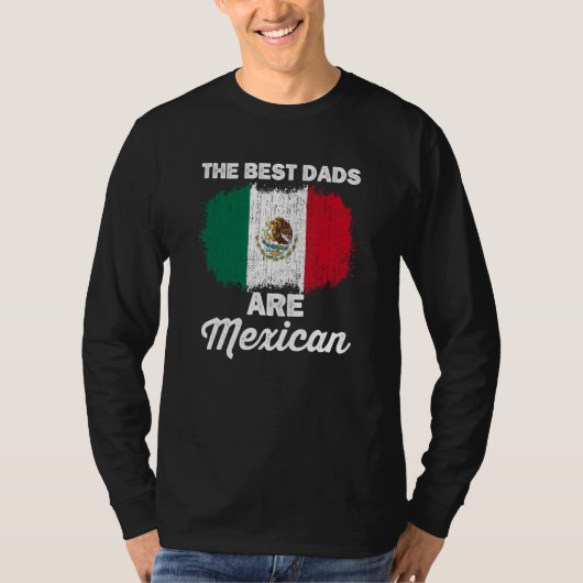 Mexican Dad For Men Mexicana Mexico Flag Fathers D T-shirt (Voorkant)