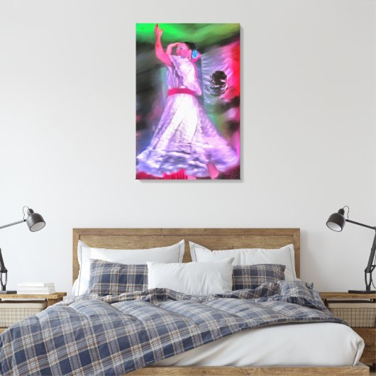Mexican Dancer 0175 Canvas Art Print (Insitu (Slaapkamer))