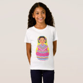 Mexican Dancer Matryoshka Girls' T-shirt (Voorkant volledig)