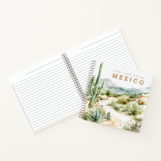 Mexican Desert Cactus Travel Journal Notitieboek (Binnen)