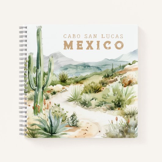 Mexican Desert Cactus Travel Journal Notitieboek (Voorkant)