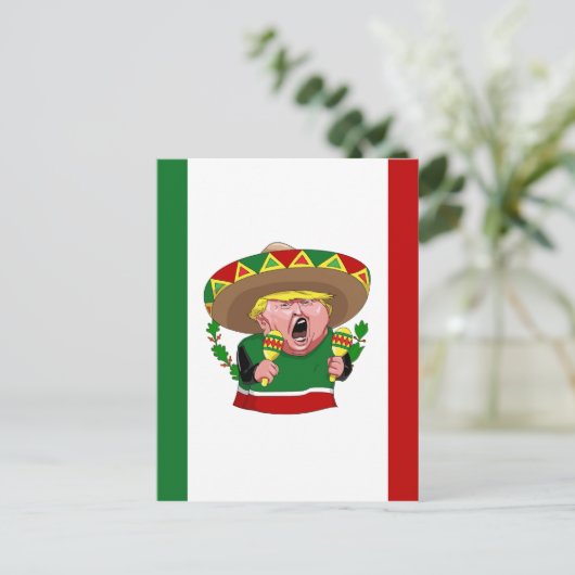 mexican donald trump briefkaart (Staand voorkant)