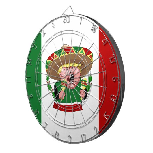 mexican donald trump dartbord (Voorkant Rechts)