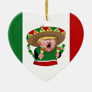 mexican donald trump keramisch ornament
