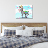 Mexican Donkey Canvas Afdruk (Insitu (Slaapkamer))