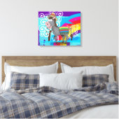 Mexican Donkey Canvas Afdruk (Insitu (Slaapkamer))