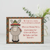 Mexican Donkey Threaditation Kaart (Staand voorkant)