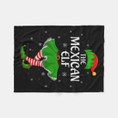 Mexican Elf Christmas Family Girls Women Elf Squad Fleece Deken (Voorkant (Horizontaal))