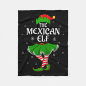 Mexican Elf Christmas Family Girls Women Elf Squad Fleece Deken (Voorkant)