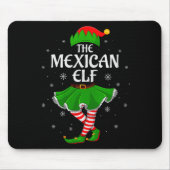 Mexican Elf Christmas Family Girls Women Elf Squad Muismat (Voorkant)