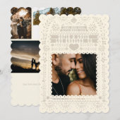 Mexican Fantail Doves Papel Picado Collage Kaart (Voorkant / Achterkant)