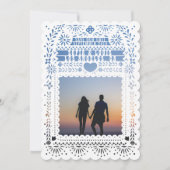 Mexican Fantail Doves Papel Picado Save the Date Kaart (Voorkant)