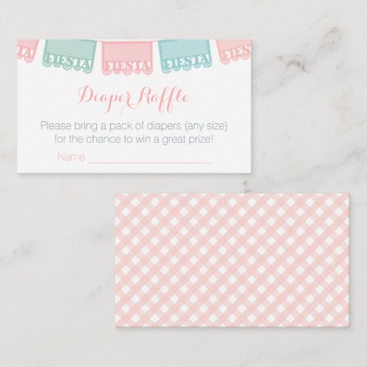 Mexican Fiesta Baby shower Breng een boek Informatiekaartje (Voorkant / Achterkant)