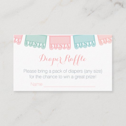 Mexican Fiesta Baby shower Breng een boek Informatiekaartje (Voorkant)