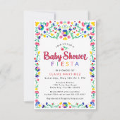 Mexican Fiesta Baby shower Invitation – kleurrijke Kaart (Voorkant)