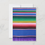 Mexican Fiesta Baby shower Invitation – kleurrijke Kaart (Achterkant)