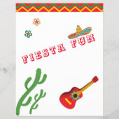 Mexican Fiesta Baby shower 🎉 Leuk vragenspel Flyer (Achterkant)