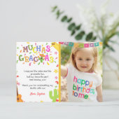 Mexican Fiesta Birthday Hartelijk dank voor uw fot Kaart (Staand voorkant)