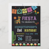 MEXICAN FIESTA BIRTHDAY INVITATIE | FIESTA PARTIJ KAART (Voorkant)