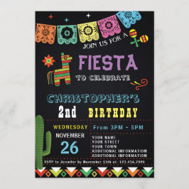MEXICAN FIESTA BIRTHDAY INVITATIE | FIESTA PARTIJ KAART