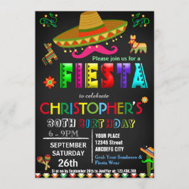 MEXICAN FIESTA BIRTHDAY INVITATIE KAART