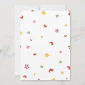 Mexican Fiesta Birthday Invitation Kaart (Achterkant)