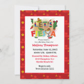 Mexican Fiesta Birthday Invitation Kaart (Voorkant)