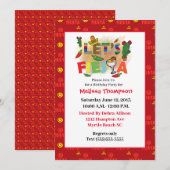 Mexican Fiesta Birthday Invitation Kaart (Voorkant / Achterkant)