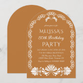 Mexican fiesta birthday party Invitation Kaart (Voorkant / Achterkant)