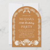 Mexican fiesta birthday party Invitation Kaart (Voorkant)