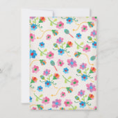 Mexican Fiesta Birthday Party met borduurwerk Kaart (Achterkant)