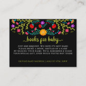 Mexican Fiesta Bloemenboek Aanvraag Baby shower Informatiekaartje (Voorkant)