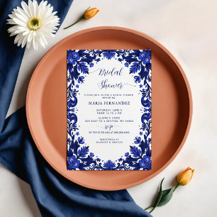 Mexican Fiesta Blue Talavera Vrijgezellenfeest Kaart