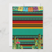 Mexican Fiesta Boy Baby shower Kaart (Achterkant)