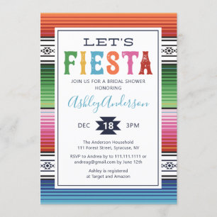 Mexican Fiesta Bridal Shower Kaart
