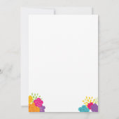 Mexican Fiesta Bridal Shower Kaart (Achterkant)