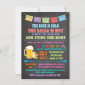 Mexican Fiesta Bridal verloving Shower Party Kaart (Voorkant)